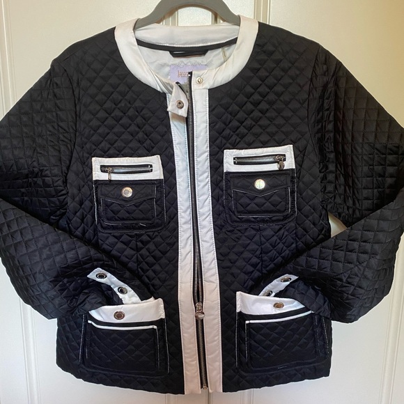 LAUNDRY BY SHELLI SEGAL Quilted JACKET Sz L - Picture 16 of 16
